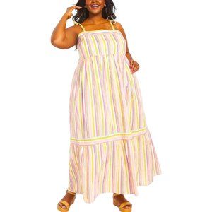 Lane Bryant colorful rainbow striped sundress. Size 16 NWT $89